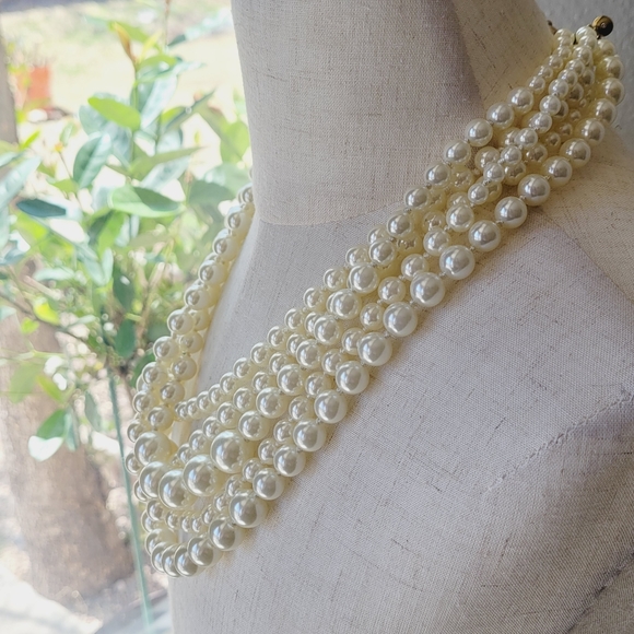 J. Crew Twisted Hammock Pearl Necklace - Picture 2 of 11